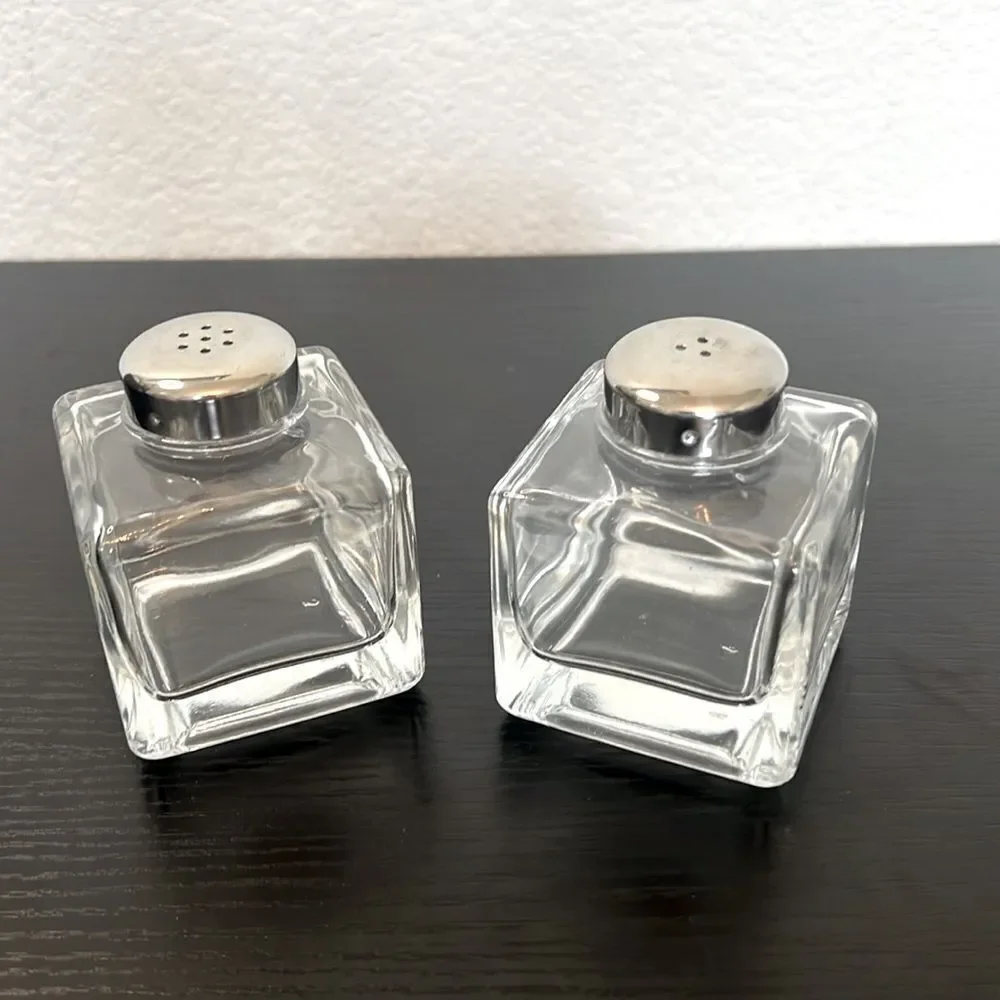 John + Michael Glass Salt and Pepper Shaker Set
